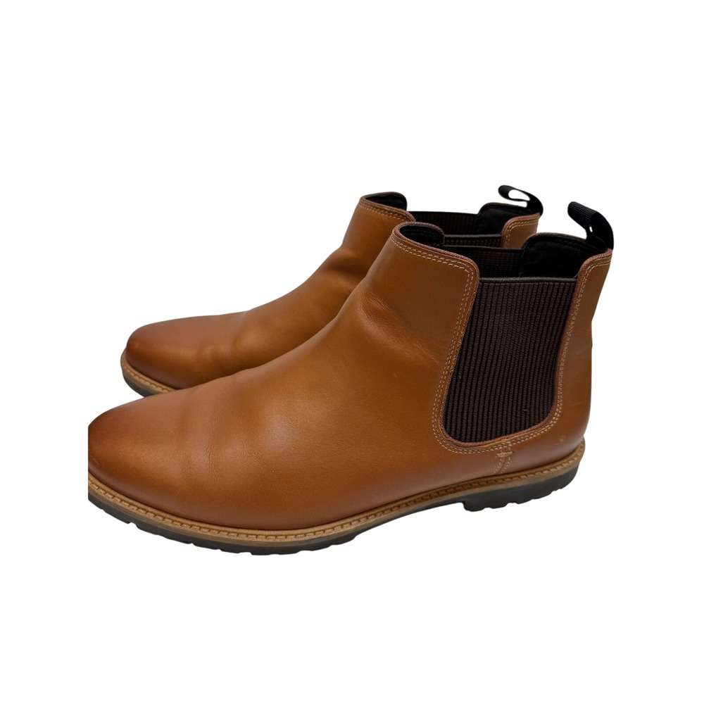 Cole Haan Grand OS Mens 11 M British Tan Leather Chelsea Boots C37590 Lug Sole - Picture 2 of 7